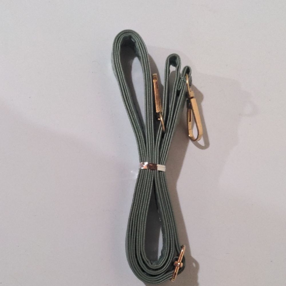 Adjustable Purse Strap Green & Gold